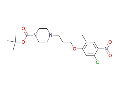 tert-butyl 4-(3-(5-chloro-2-methyl-4-nitrophenoxy)propyl)piperazine-1-carboxylate